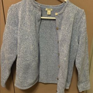 L.L. Bean Blue Cardigan